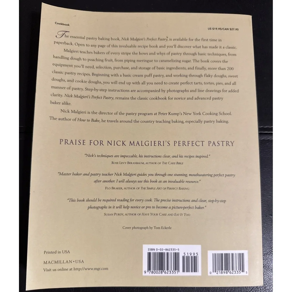 Nick Malgieri Perfect Pastry Cookbook‎ Baking Desserts Techniques
